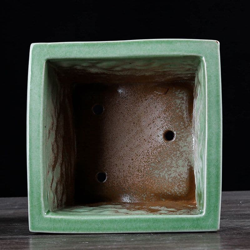 盆栽鉢 青磁鉢 山野草鉢 多肉植物 植木鉢 小品大品盆栽鉢 陶器鉢置物