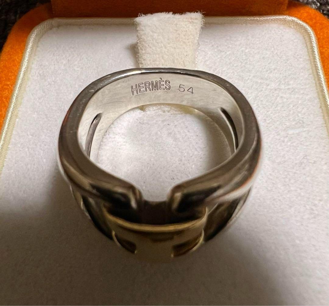 超希少　HERMES シルバーリング　ヒストリー　値下げ可　54 14号