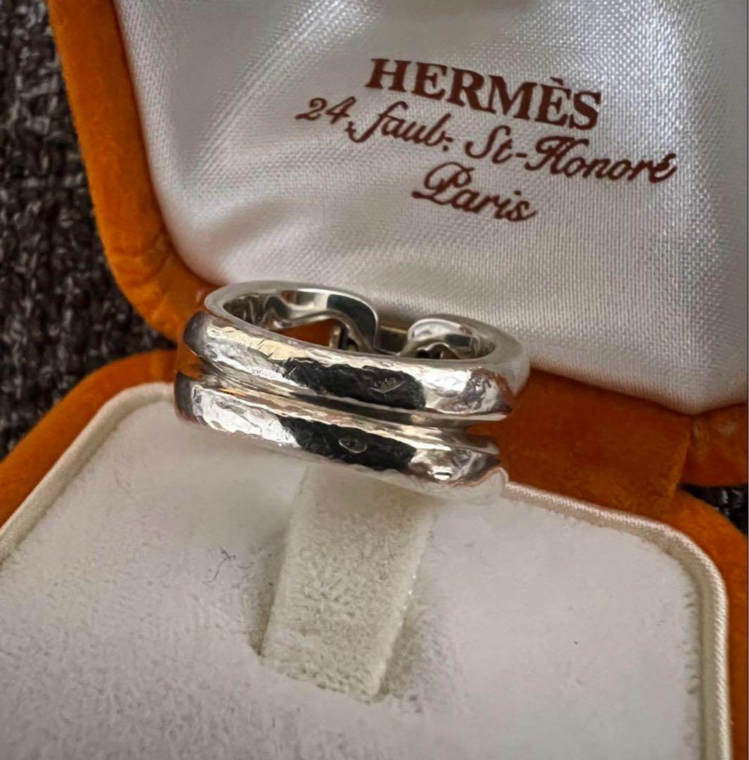 超希少　HERMES シルバーリング　ヒストリー　値下げ可　54 14号