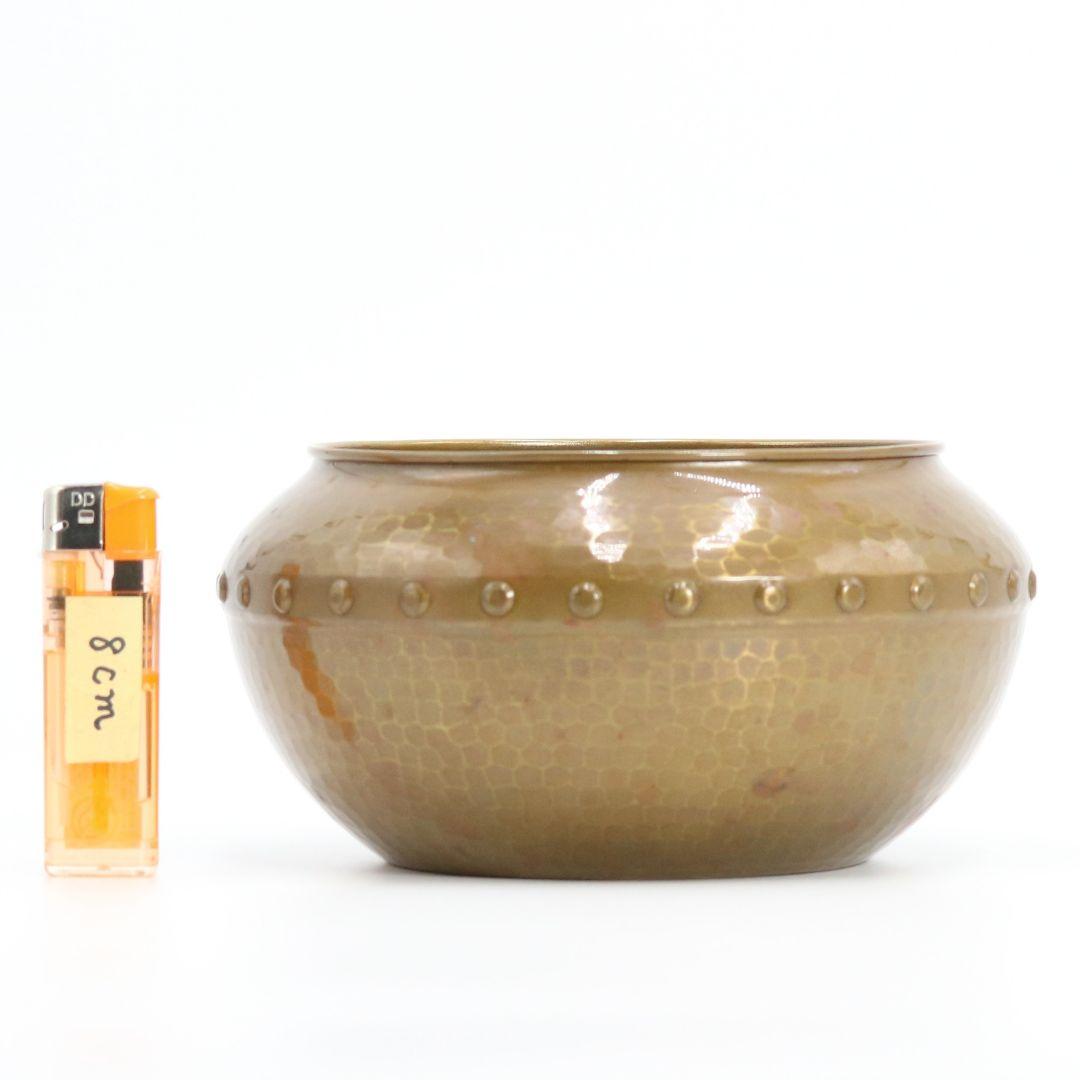 金谷浄雲作 鵬雲斎好み 擂茶建水 鎚目 茶こぼし 共箱 茶道具　V18