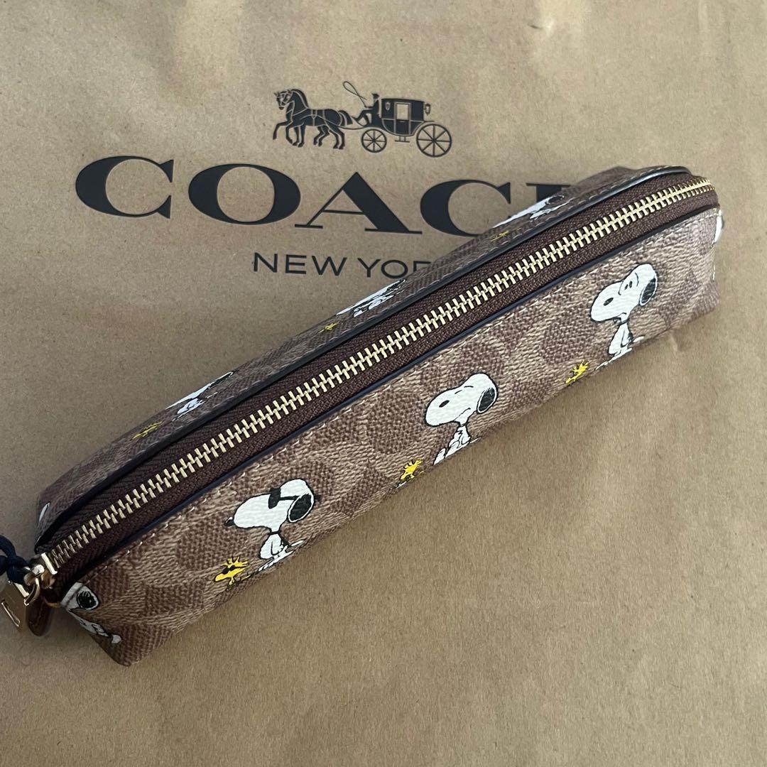 【新品未使用】COACH×スヌーピー コラボペンケース　正規品
