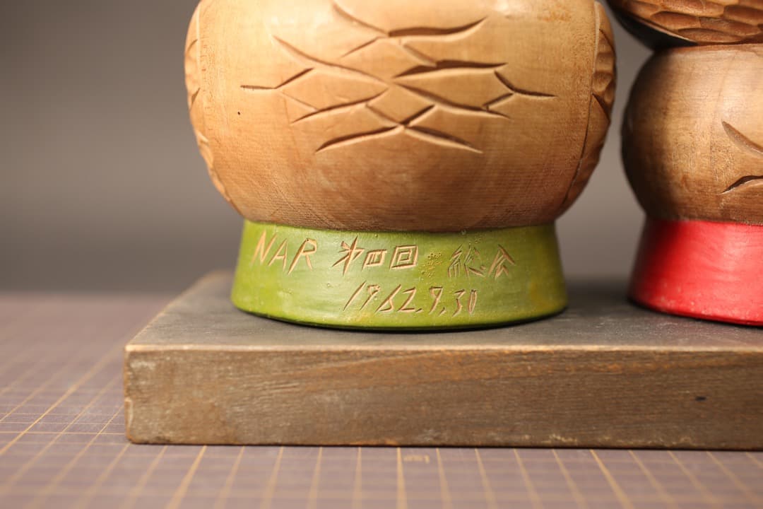 即購入可】北海道／アイヌ／ニポポ人形／夫婦／骨董／古美術／郷土玩具