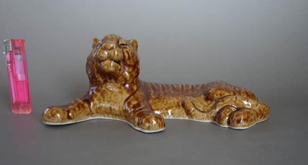 九谷焼 二代 徳田八十吉 虎 寅 フィギュリン 置物 共箱 文化勲章