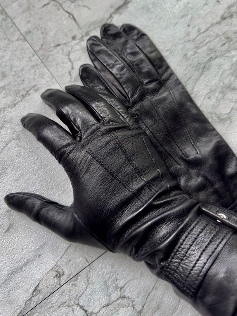 Sermoneta ブラックレザー手袋