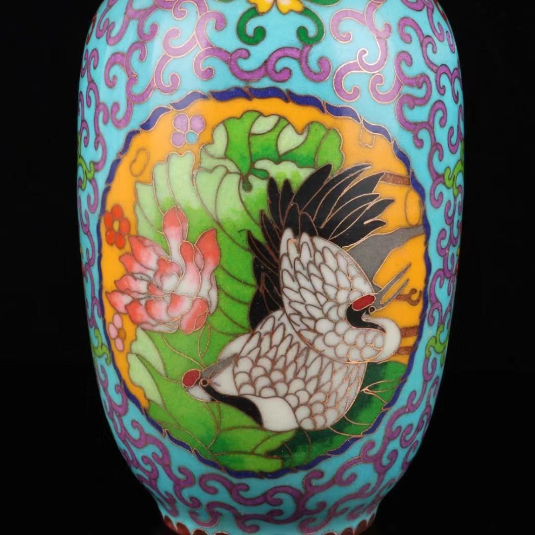 中国古美術✦大明成化紋款 粉彩麒麟纹盖罐✦茶道具・文房具・純手描き