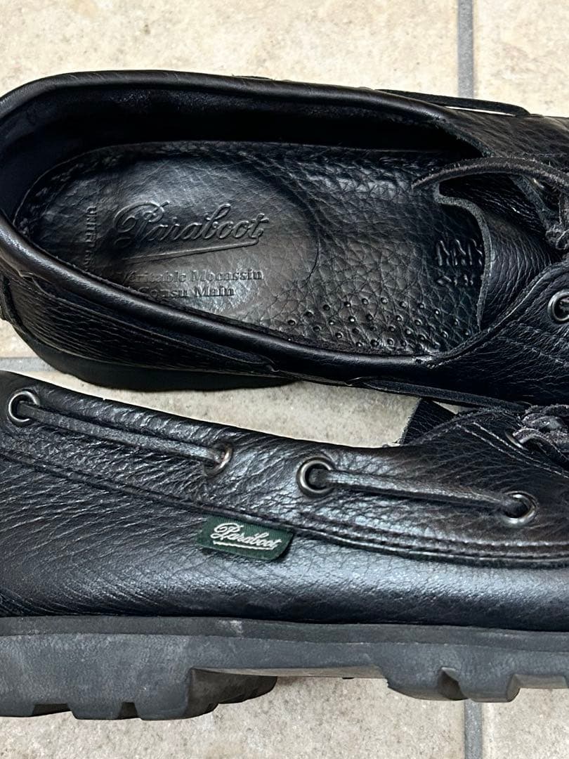 Paraboot MALO UNITED ARROWS別注 シボ　デッキシューズ