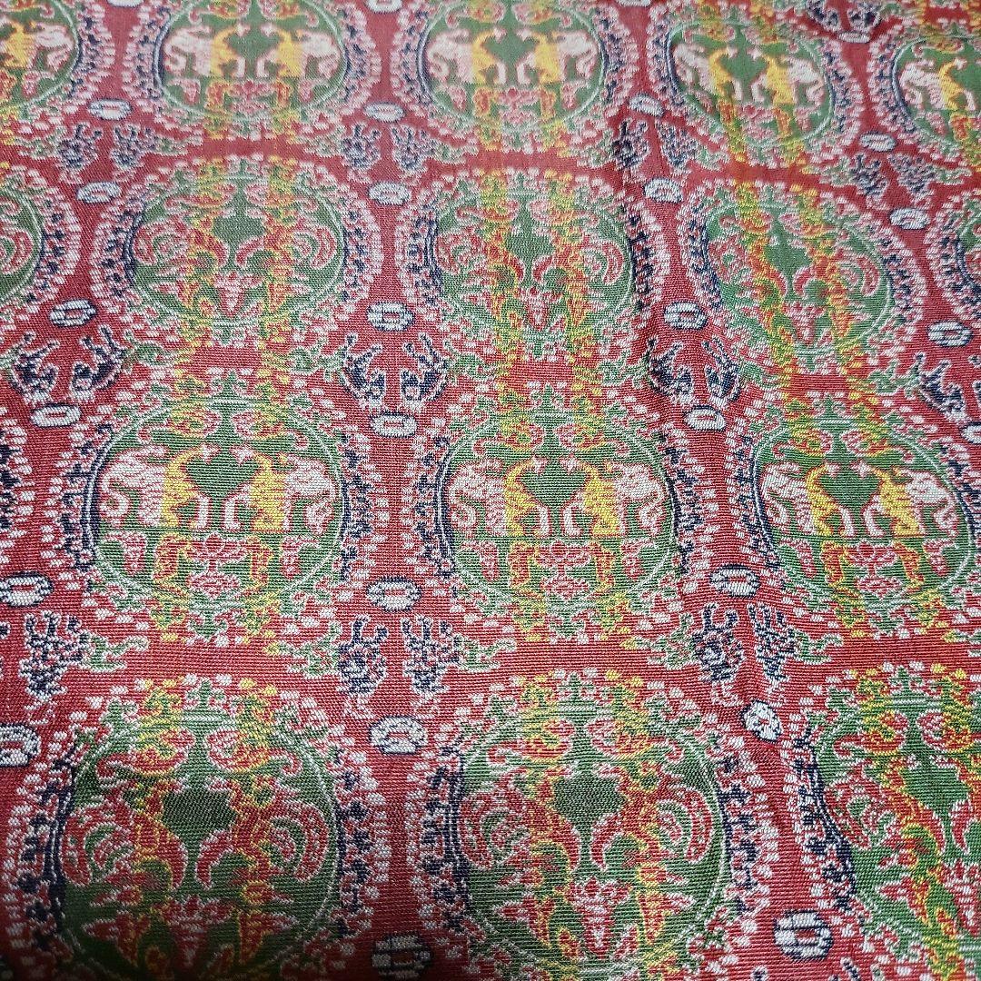 A未使用保管品龍村美術織物葡萄唐草文錦白銀+黄金iPhone11ProMax用 未