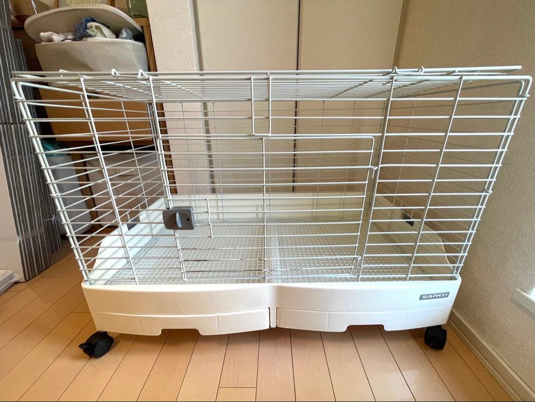 SANKO うさぎ ケージ イージーホームエボ80 ホワイト 小動物 三晃商会