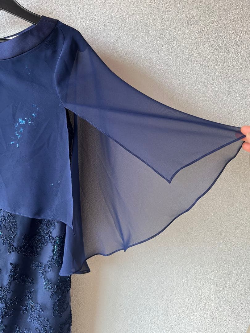 東京ソワールMARIKO KOHGA マリココウガケープ付きドレス　ワンピース