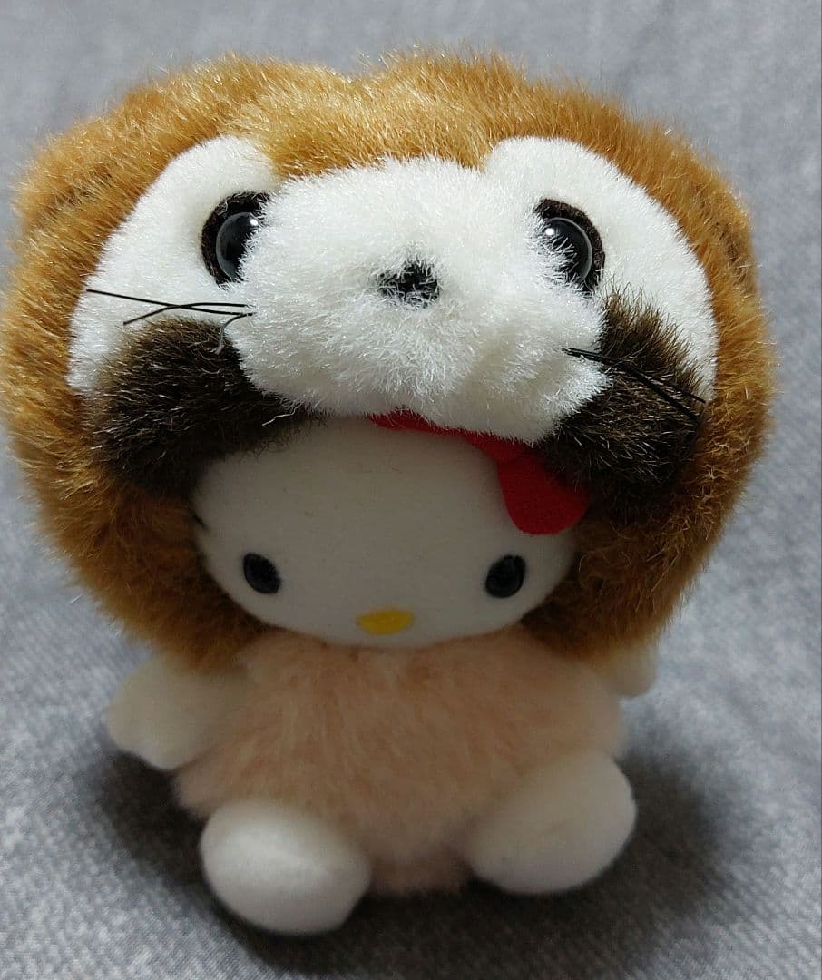 ハローキティ2002年冬期限定 しっぽ倶楽部 レッサーパンダぬいぐるみ 希少価値