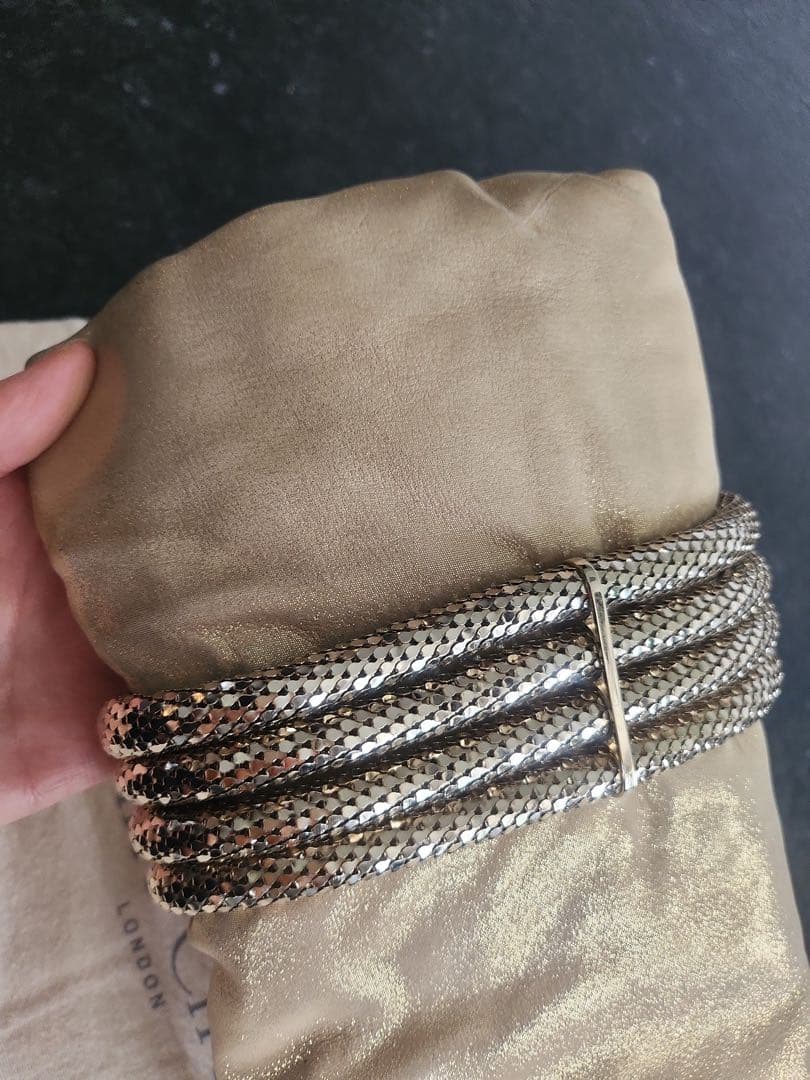 Jimmy Choo ゴールド クラッチバッグ