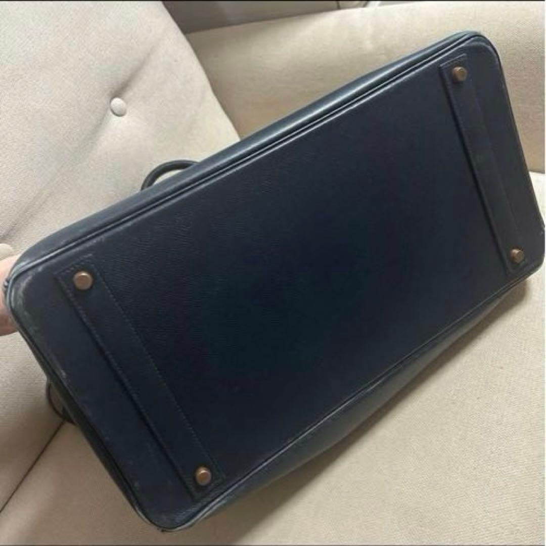 HERMES バーキン40 黒に近いネイビー ゴールド金具