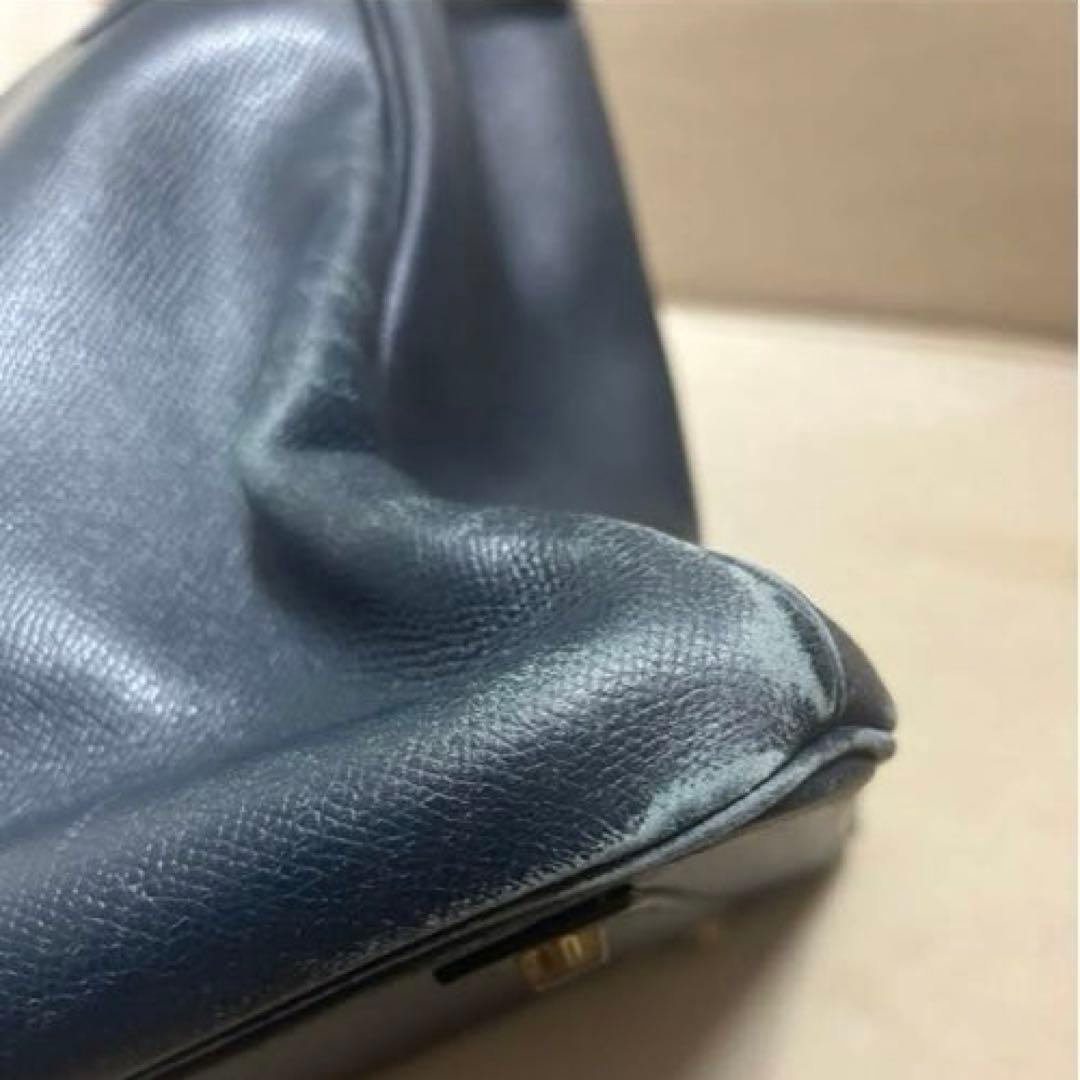 HERMES バーキン40 黒に近いネイビー ゴールド金具
