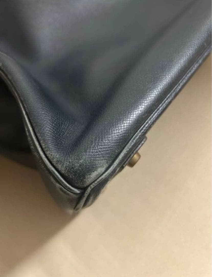 HERMES バーキン40 黒に近いネイビー ゴールド金具