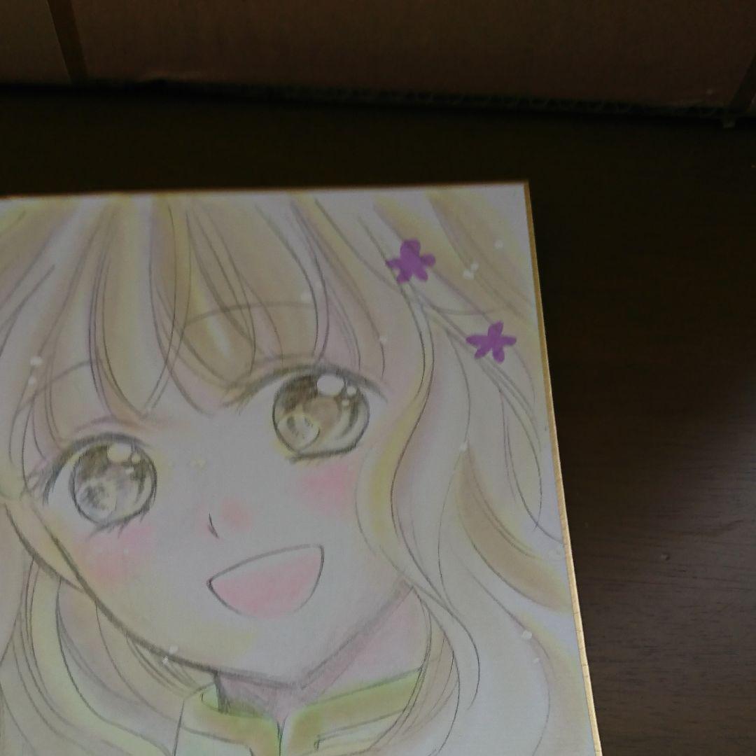 天に恋う 望月桜先生 直筆イラストサイン色紙(非売品）