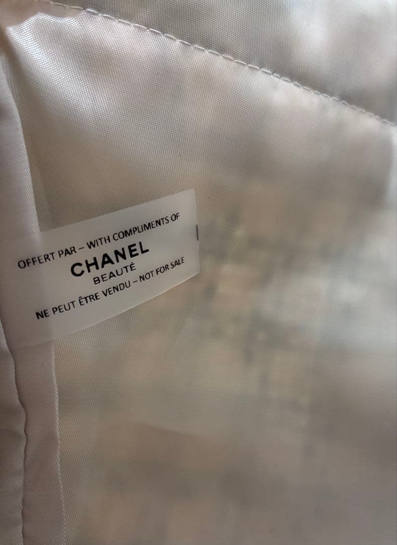 ちょび娘　CHANEL グリーン ツイード トートバッグシャネルノベルティ