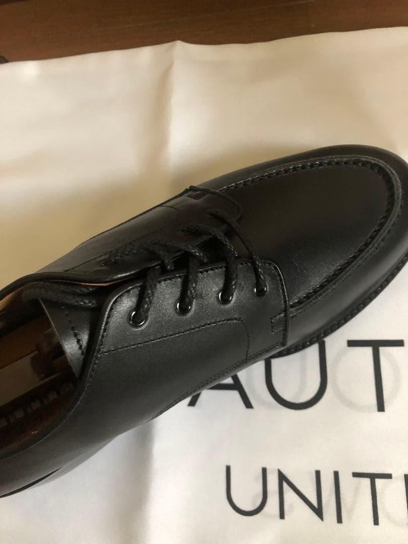 BEAUTY&YOUTH ブラックレザーシューズ US8