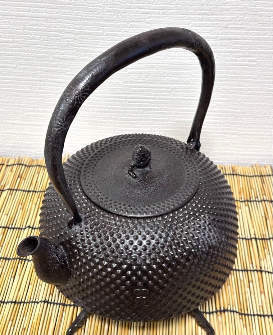 未使用品、栞付　南部成龍堂鋳造所　伝統工芸士 及川 光正(齋峰)３０型　売約済み