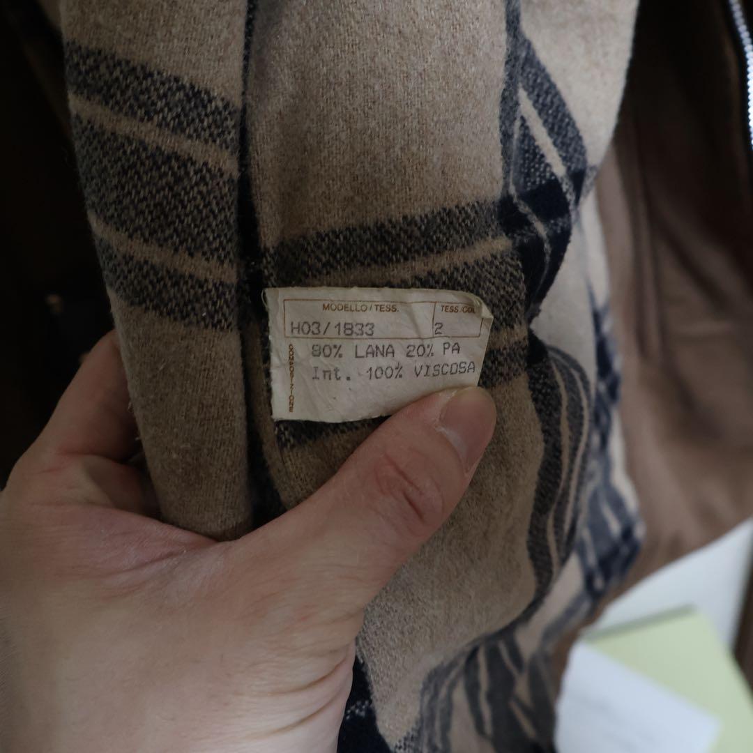 【襟レザー】ウール地　ファイヤーマンジャケット