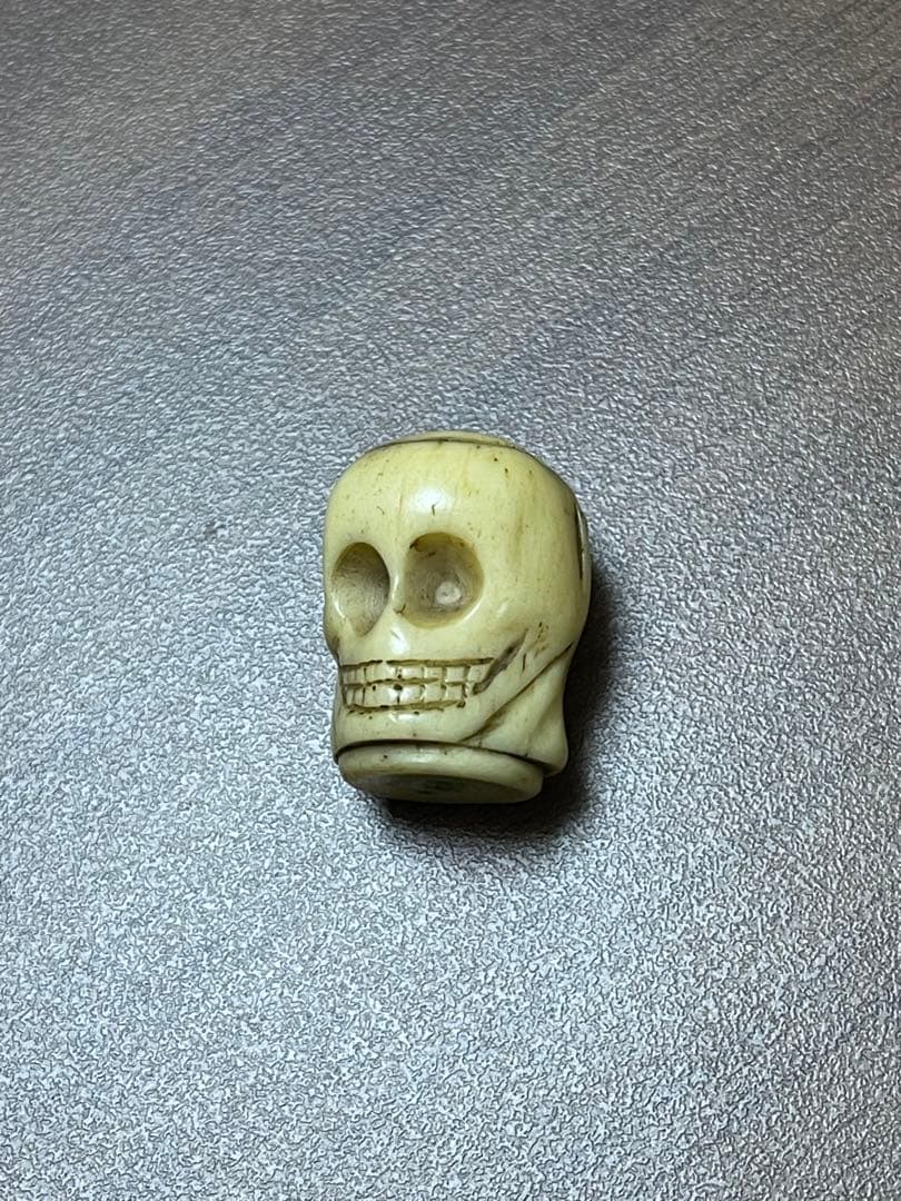 アンティーク メメント・モリ キリスト スケルトン ロザリービーズ 骨 レア