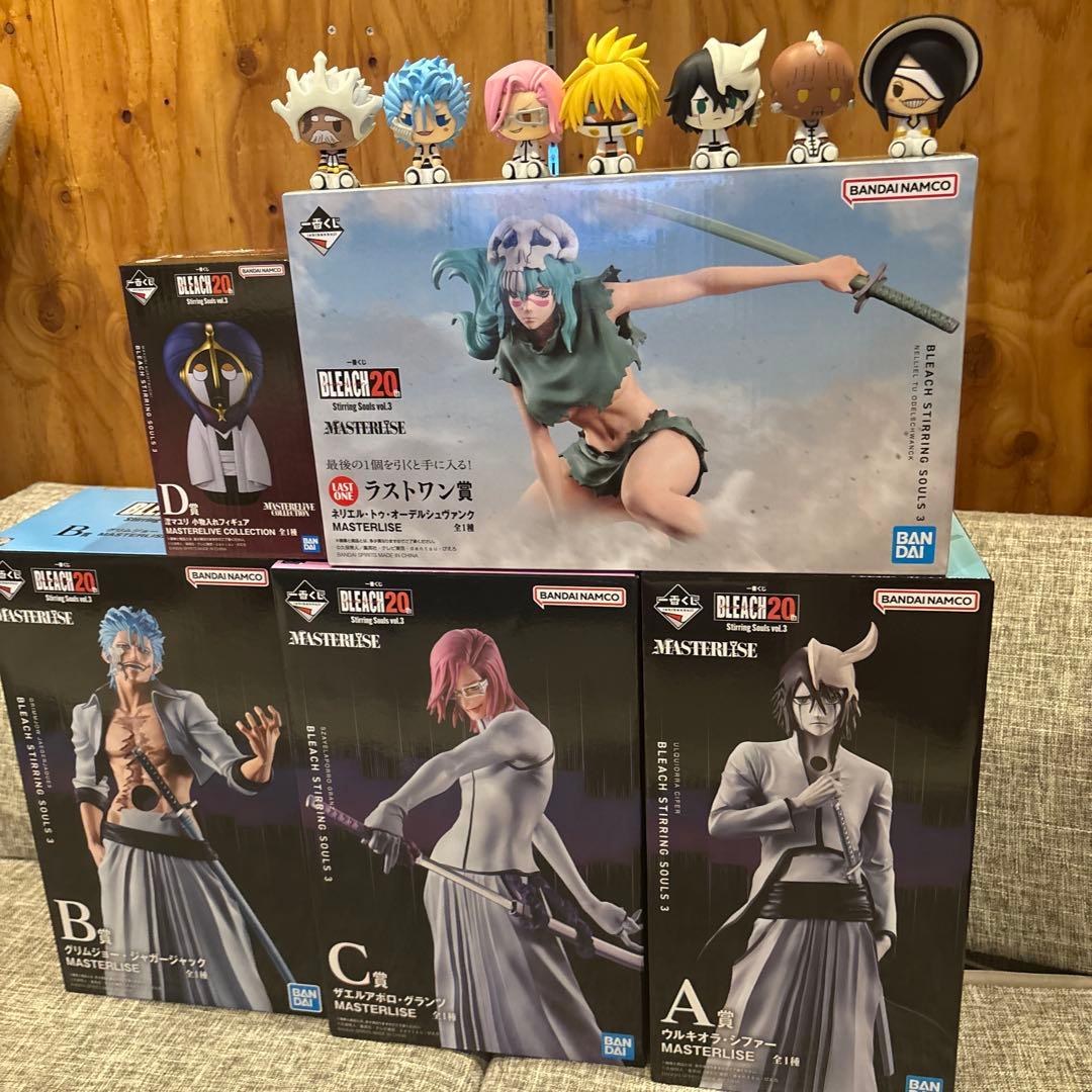 一番くじ BLEACH Stirring Souls ラストワン賞 まとめ売り BLEACH」新作一番くじ発売！藍染惣右介とグリムジョー、ラストワン賞に