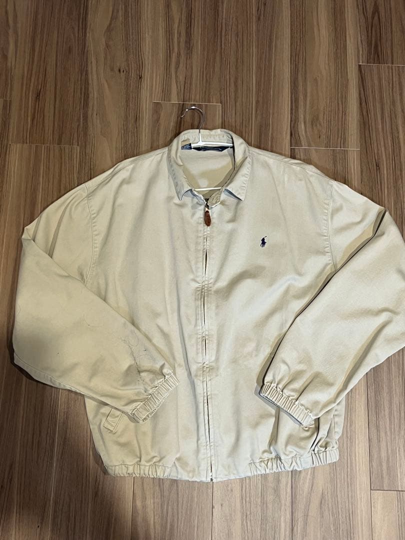 ラルフローレン 90s スイングトップ コットン素材 裏地チェック ラルフローレン】【紺】【チェック裏地】【ブルゾン】スウィングトップ