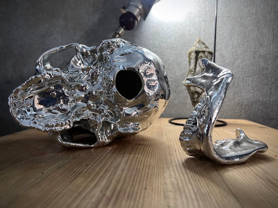 メッキ スカル 磁器