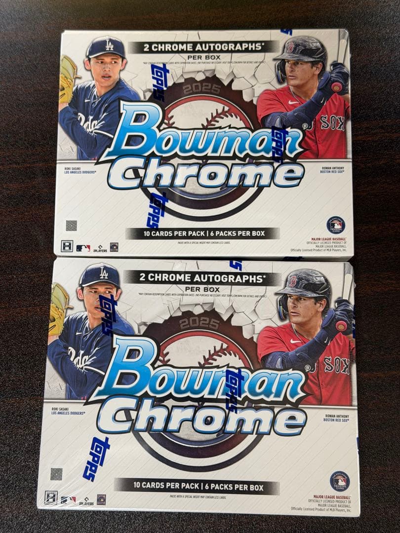 記念グッズ topps Bowman Chrome 2025 2box 2025 Bowman Chrome Baseball - MEGA