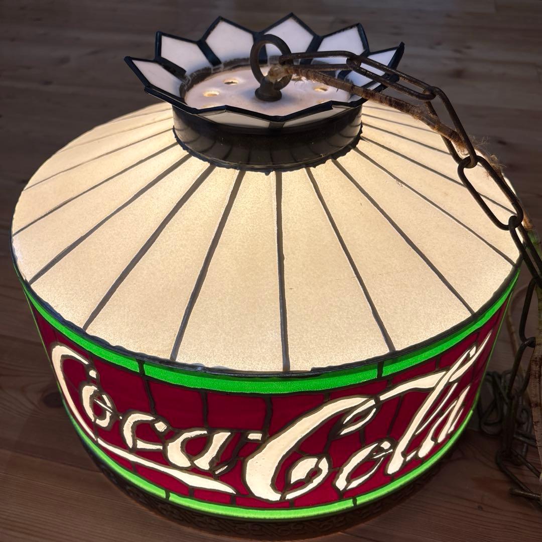 レア！ 60年代 コカコーラ ステンドグラス アドバタイジング ライト