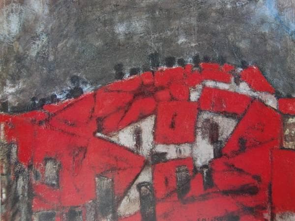 三岸 節子、雷が来る、希少な額装用画集より、新品高級額装付、状態良好