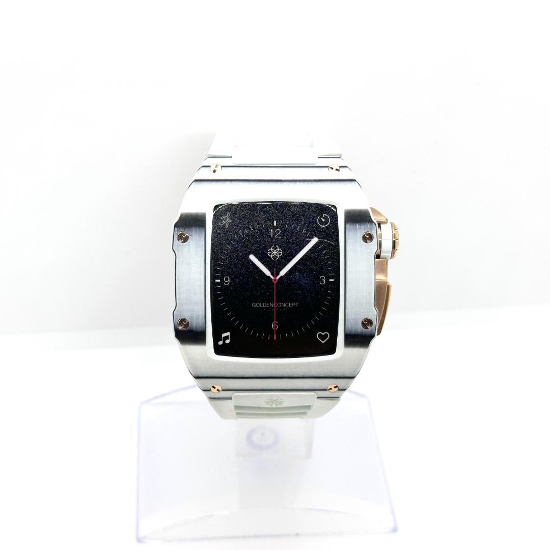 M4018 ゴールデンコンセプト ウォッチケース SS×ラバー 替ベルトあり