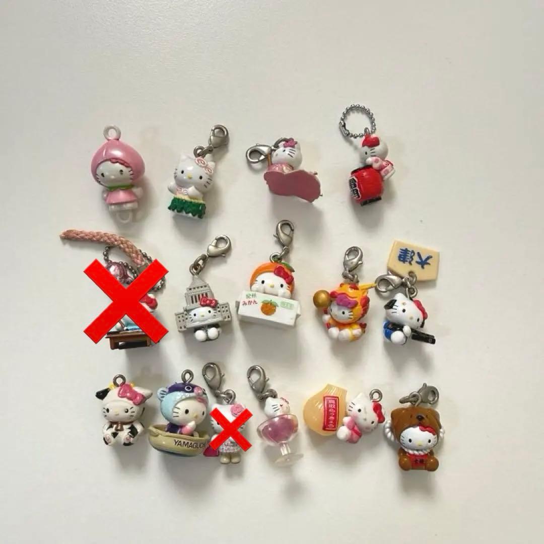 HELLO KITTY Key chain ご当地キティ キーホルダー ⭐️71個