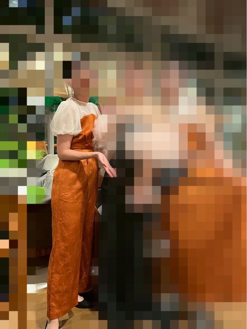 【ミント様】kana チュール パフスリーブ オールインワン