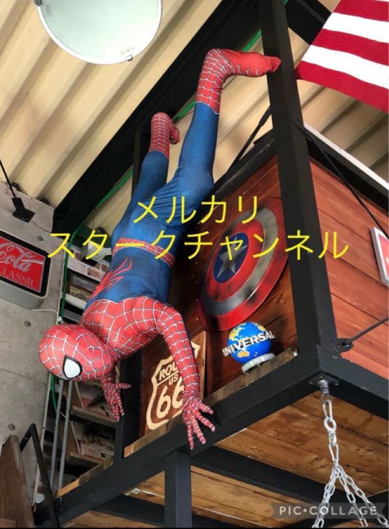 等身大スパイダーマンインスタ映えモテモテ