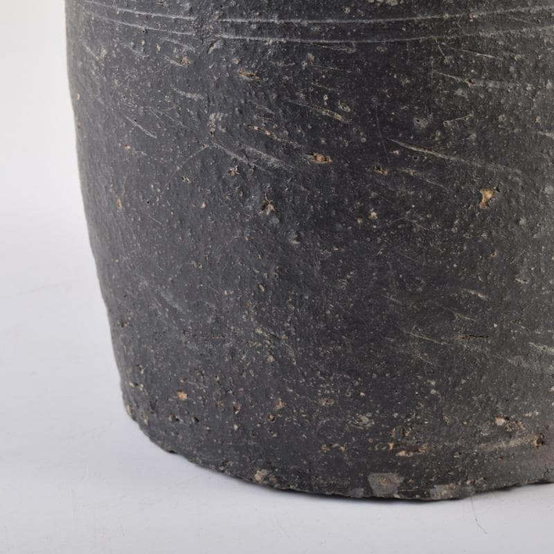 朝鮮美術 須恵器 新羅土器 新羅無細土 壷 時代箱付 C 8040A