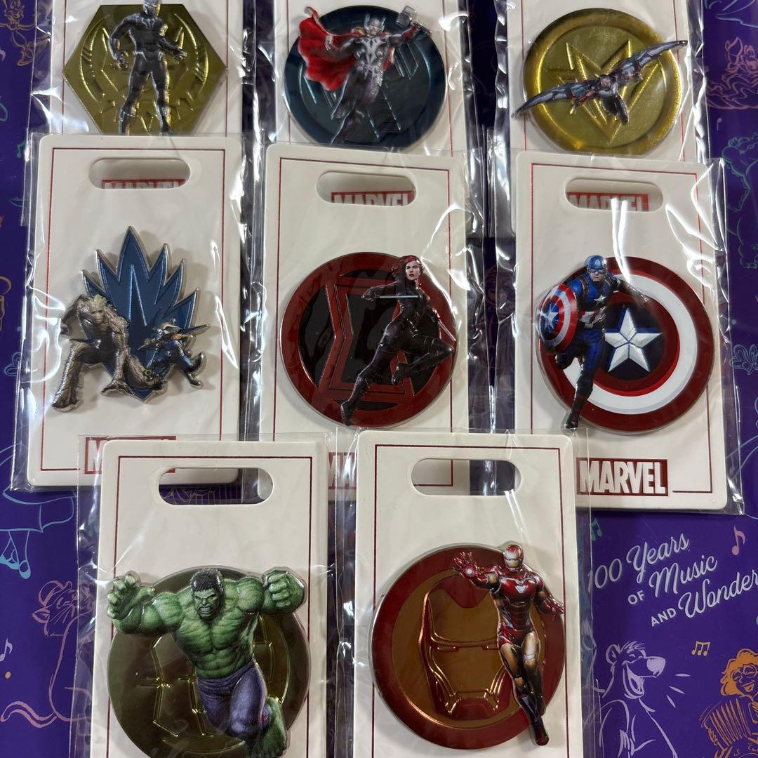 マーベルスタジオ グッズ 缶バッジ アイアンマン キャプテンアメリカ