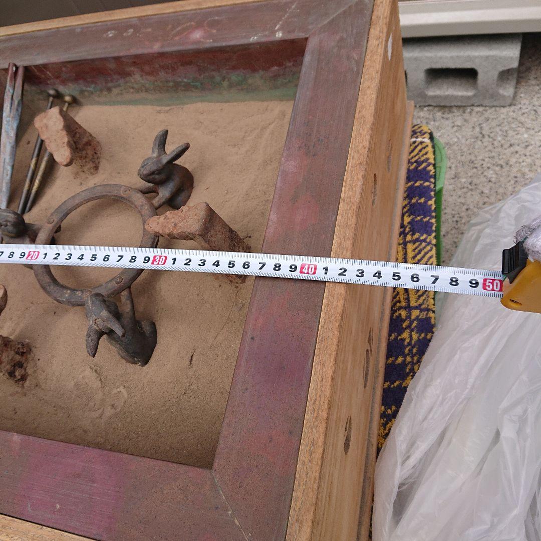 古美術火鉢四角形レトロ