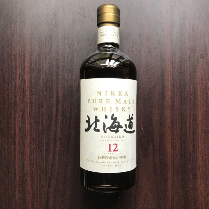 NIKKA ピュアモルトウイスキー 12年 北海道 金文字 Amazon.co.jp