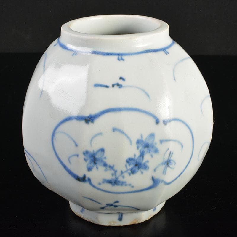 山の暮らし様専用 朝鮮美術 李朝 高麗白磁 染付 花文八角