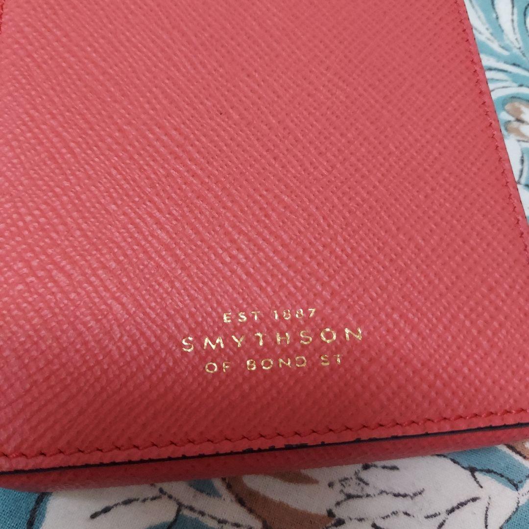 SHIN様　スマイソン　スマホショルダー　コーラルピンク