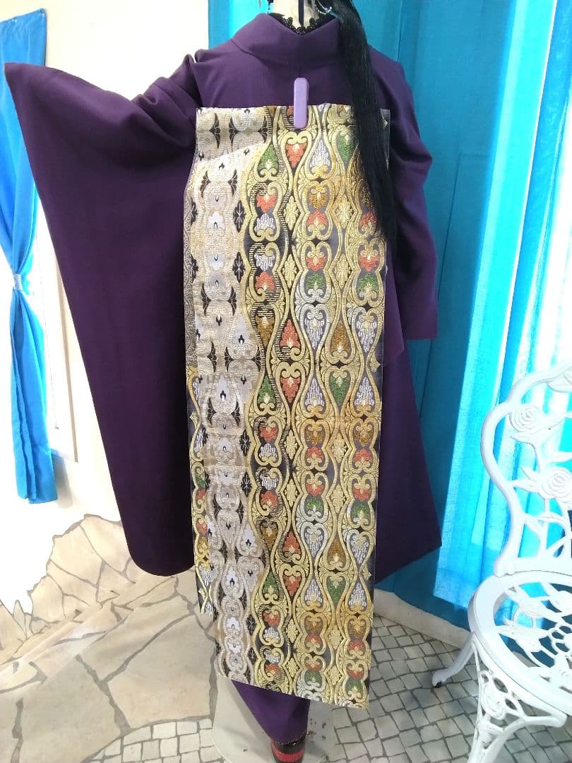 振袖フルセット、正絹振袖成人式、重ね衿帯揚げ帯締め、西陣袋帯、襦袢