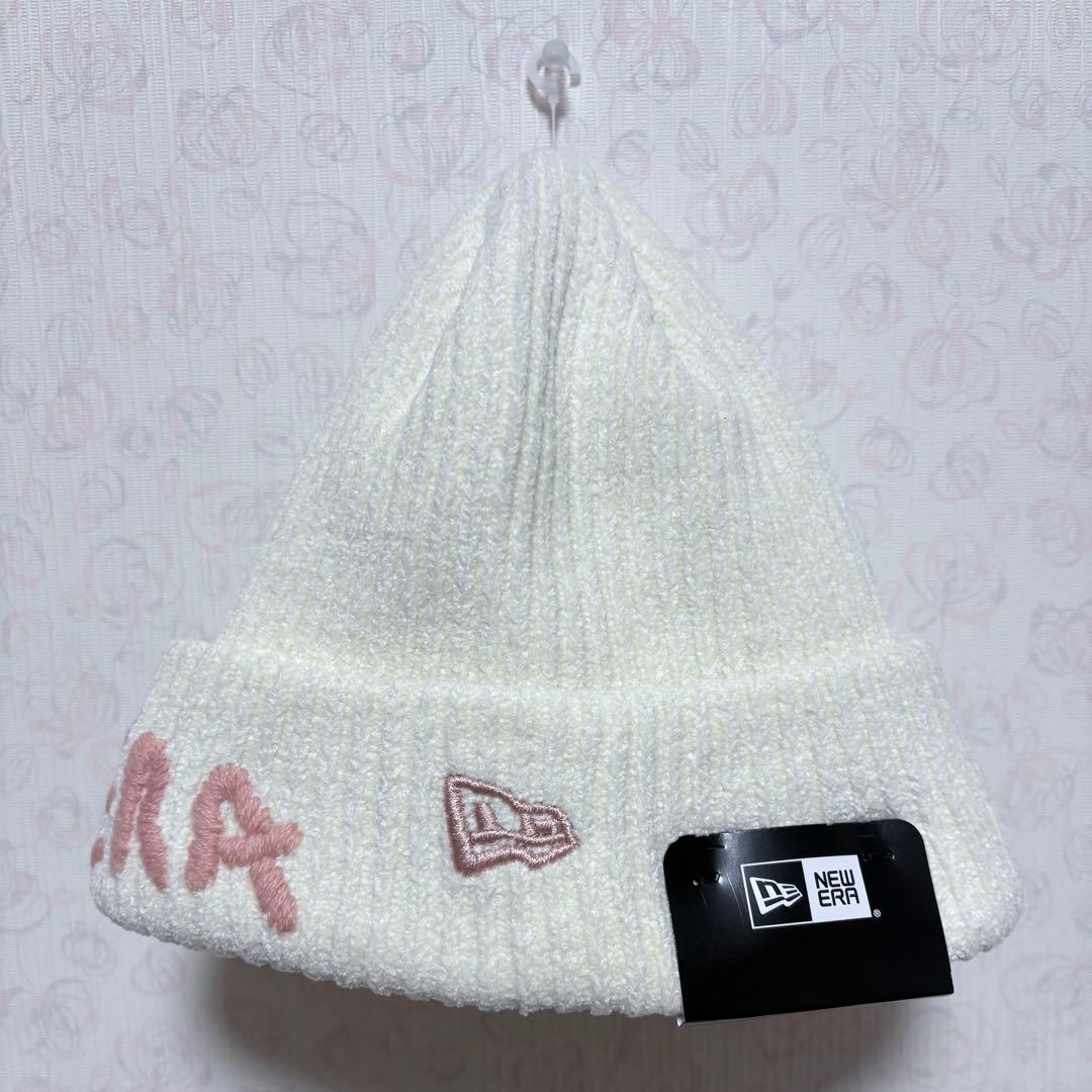 NEWERA ベーシック カフニット モールヤーンニット ホワイト シュント