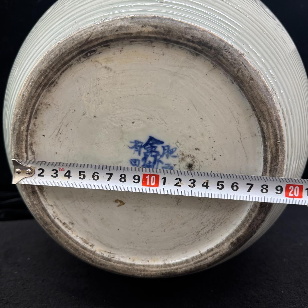 年末値下げ！希少！肥前有田 金作製 花瓶 名工 大正時代 時代物染付