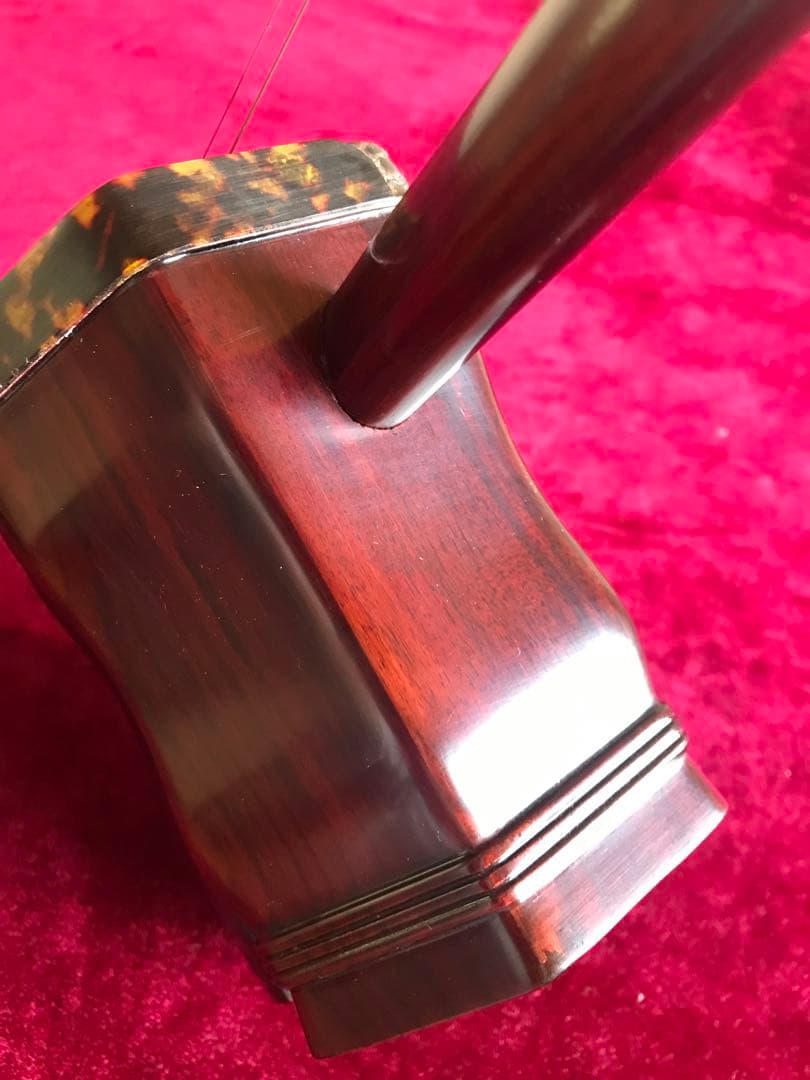 格安・二胡★紫檀精品★錦蛇皮★古月琴坊・万其興製作★十年保証★二胡必需品揃い