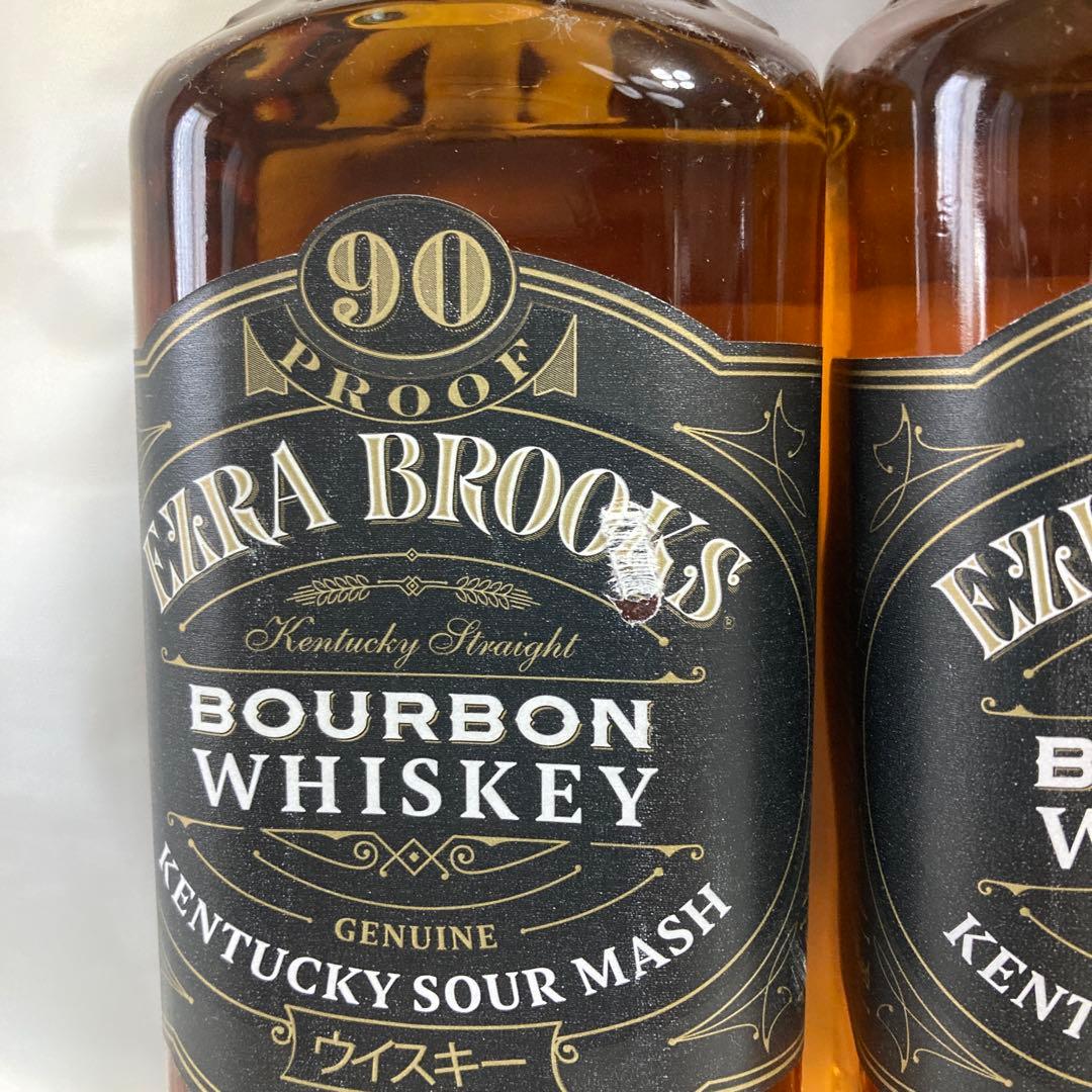エズラブルックス ブラックBourbon Whiskey 750ml 2本セット