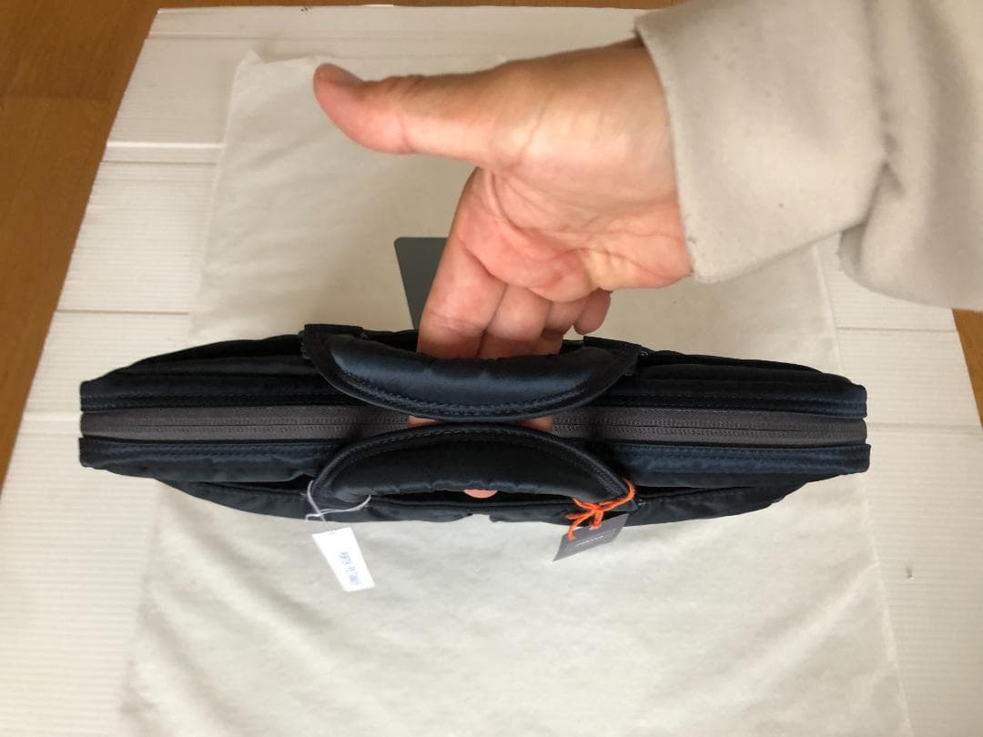 激美品　ポーター　PX　タンカー　ブリーフケース　アイアンブルー　ビジネス　PC