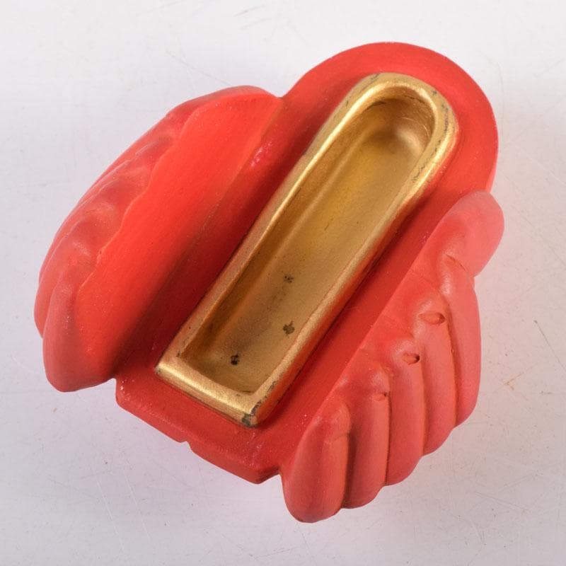 茶道具 京焼 東哉製 海老香合 共布共箱 V 8353