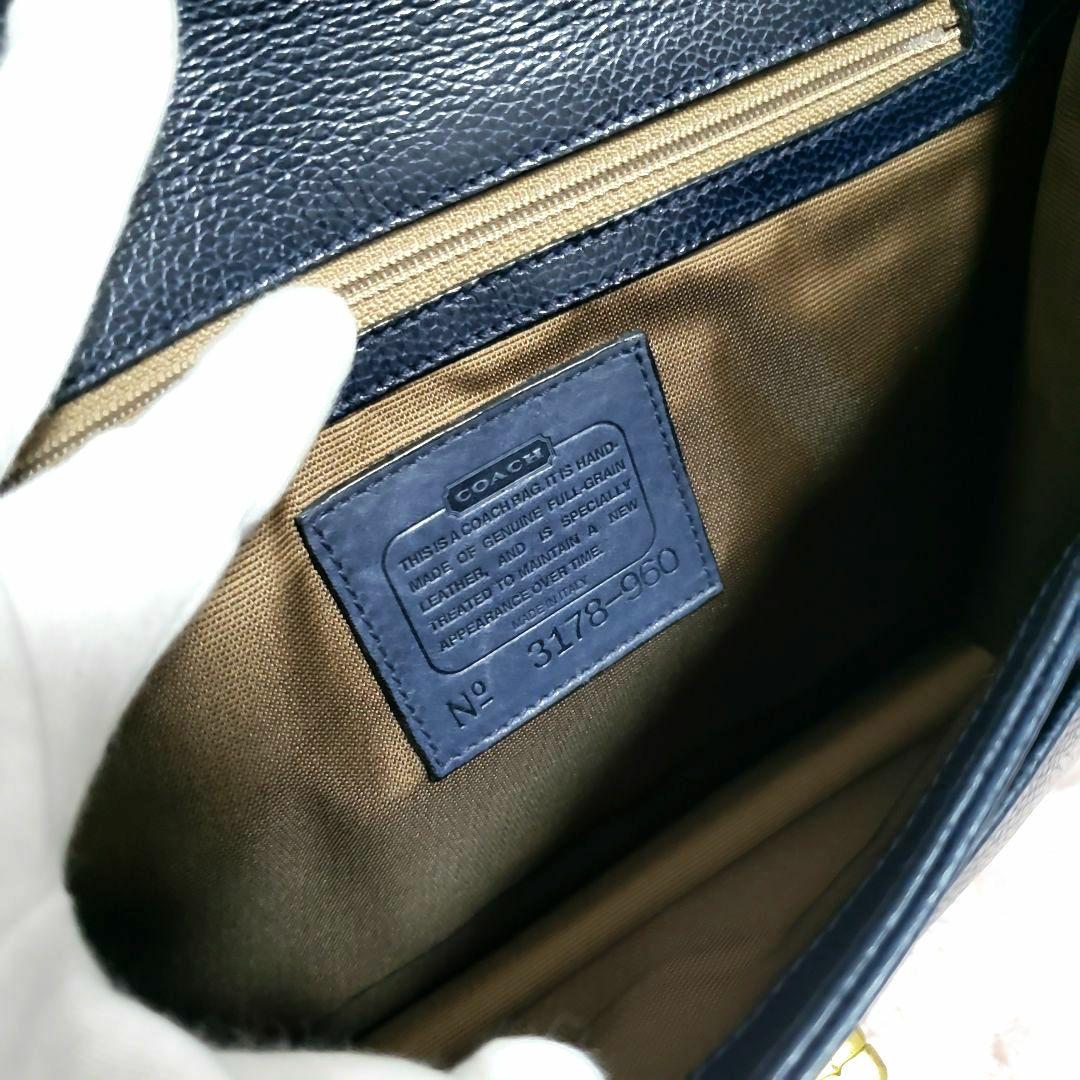 COACH オールドコーチ 美品 ゴールド ターンロック ショルダーバッグ