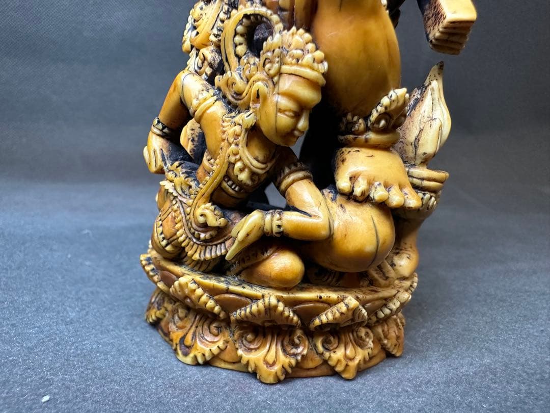 極上 置物 ガネーシャ 象神 仏像 天然素材 アンティーク 骨董 飾り物
