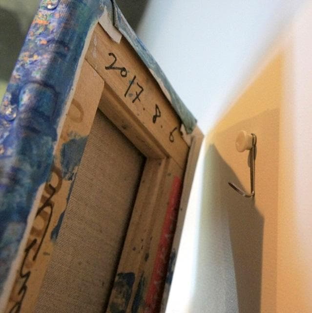 【最終価格！】内野隆文　抽象画　絵画　ペインティング　アート作品　キャンバス